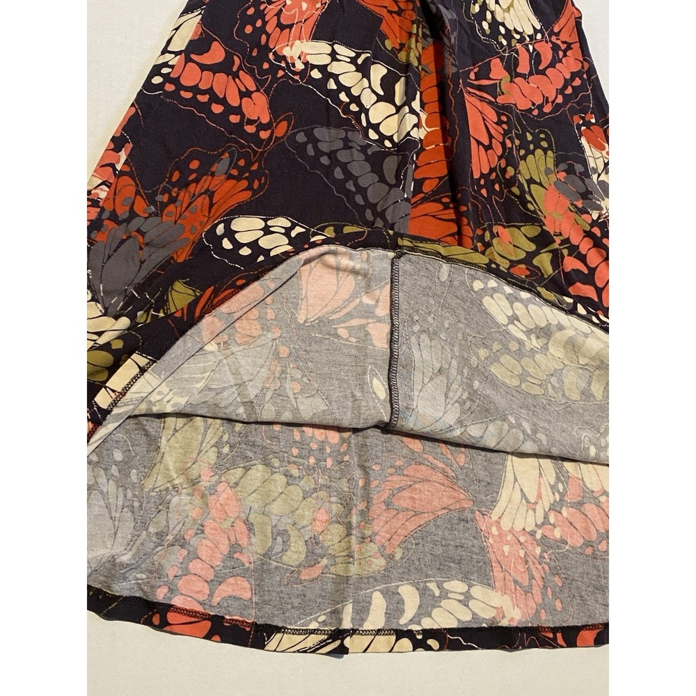 CAbi Women's Casual Cozy Midi Dress S Empire Waist Knit Butterfly Print Soft - Picture 14 of 15